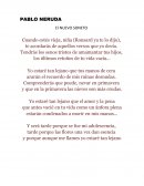 PABLO NERUDA El NUEVO SONETO