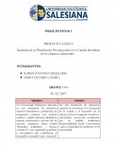 PROYECTO AULICO Incidencia de la Planificación Presupuestaria en el Capital del trabajo de las empresas industriales