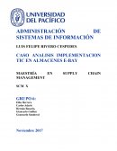 CASO ANALISIS IMPLEMENTACION TIC EN ALMACENES E-BAY