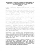 REGLAMENTO DE CLASIFICACIÓN Y CONSERVACIÓN DE DOCUMENTOS QUE SE ORIGINAN EN LA ADMINISTRACIÓN GENERAL FINANCIERA DE LA UNIVERSIDAD CENTRAL DEL ECUADOR