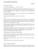 Fenomenología (introducción básica y algo de Husserl).