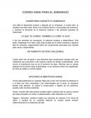 COMIDA SANA PARA EL EMBARAZO