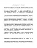 Como se da La tegnologia en a educacion