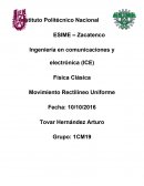 Física Clásica Movimiento Rectilíneo Uniforme