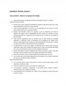 Actividad 8. Proyecto. Avance 1 Caso práctico: Liderar un equipo de trabajo