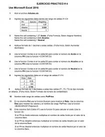 Use Microsoft Excel 2016. Página 1