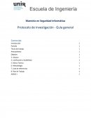 Maestría en Seguridad Informática Protocolo de Investigación - Guía general