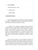 Marco Conceptual.LA SEGURIDAD NACIONAL