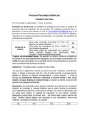 Procesos Psicológicos Básicos I Evaluación del Curso