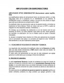 AMPLIFICADOR CON SEMICONDUCTORES