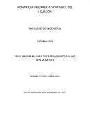 PROGRAMA PARA DISEÑAR UN PLINTO AISLADO CON MOMENTO