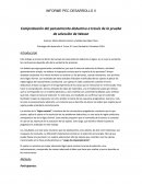 Comprobación del pensamiento deductivo a través de la prueba de selección de Wason