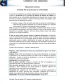 Mejoramiento Continúo Actividad: Plan de acción para no conformidades