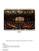 Democracia representativa Fortalezas del sistema representativo vs la democracia clásica