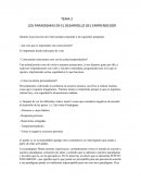 LOS PARADIGMAS EN EL DESARROLLO DEL EMPRENDEDOR
