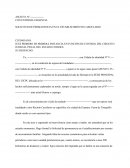 Solicitud de permanencia en su recinto carcelario