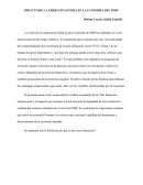 IMPACTO DE LA CRISIS FINANCIERA EN LA ECONOMÍA DEL PERÚ