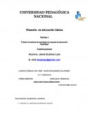 El diseño de ambientes de aprendizaje y la propuesta de intervención I