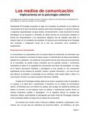 Los medios de comunicación: Implicaciones en la psicología colectiva