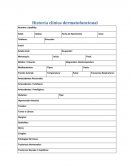 Historia clínica dermatofuncional