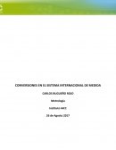 CONVERSIONES EN EL SISTEMA INTERNACIONAL DE MEDIDA