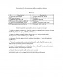 Determinación de muestras problemas acidas y básicas