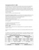 Transcripción de LEY 617 / 2000