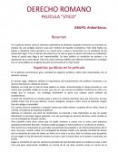 DERECHO ROMANO PELÍCULA ''STICO''