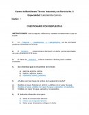 Cuestonario sobre la leche y sus propiedades