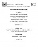 Discriminacion Problematica Actual