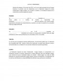 Acta de compromiso de beca: Apoyo estudiantil, responsabilidades y lealtad política
