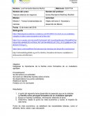 Actividad: Objeto del tema 5. Sociedad y desarrollo de México