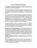 TEXTO: ¿LA BUROCRACIA ES EFICIENTE?