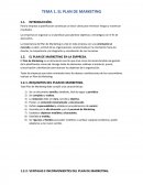 TEMA 1. EL PLAN DE MARKETING