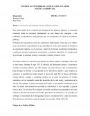 Tema: La evolución del enfoque de las políticas públicas.