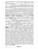 Modelo Acta Notarial requerimiento inicial proceso sucesorio