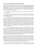 Unidad Curricular: ADMINISTRACIÓN DE RECURSOS HUMANOS