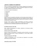 ¿Que es la química de alimentos?