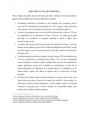 Inflacion venezuela. SITIACIÓN ACTUAL DE VENEZUELA