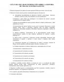 GUÍA PARA RECABAR INFORMACIÓN SOBRE LA HISTORIA DE VIDA DE NUESTRO PACIENTE