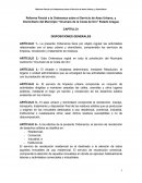 REFORMA ORDENANZA ASEO URBANO