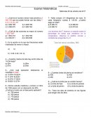 Un nuevo Examen Matematicas 6to grado