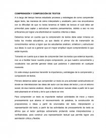 Comprensión y composición de textos. Página 1