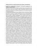 PROYECTOS ESTUDIO DE LA ORGANIZACIÓN DEL PROYECTO Y LOS EFECTOS ECONOMICOS DE LAS VARIABLES ORGANIZACIONALES