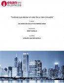 Factores que afectan el valor de un bien inmueble