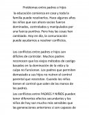 Problemas entre padres e hijos