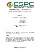 METODOLOGÍA DE LA INVESTIGACIÓN PERFIL DE PROYECTO DE INVESTIGACIÓN