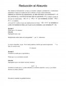 Reducción al absurdo