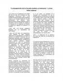 Desaparicion del modelo cascada La desaparición de la Cascada modelo es inminente