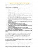 FILOSOFÍA POLÍTICA EN LA ANTIGUA CHINA